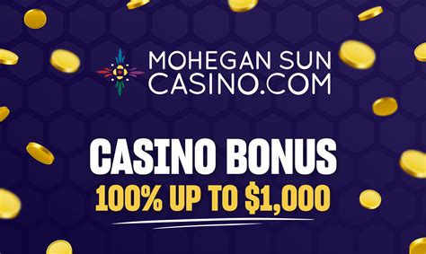 mohegan sun online casino bonus code